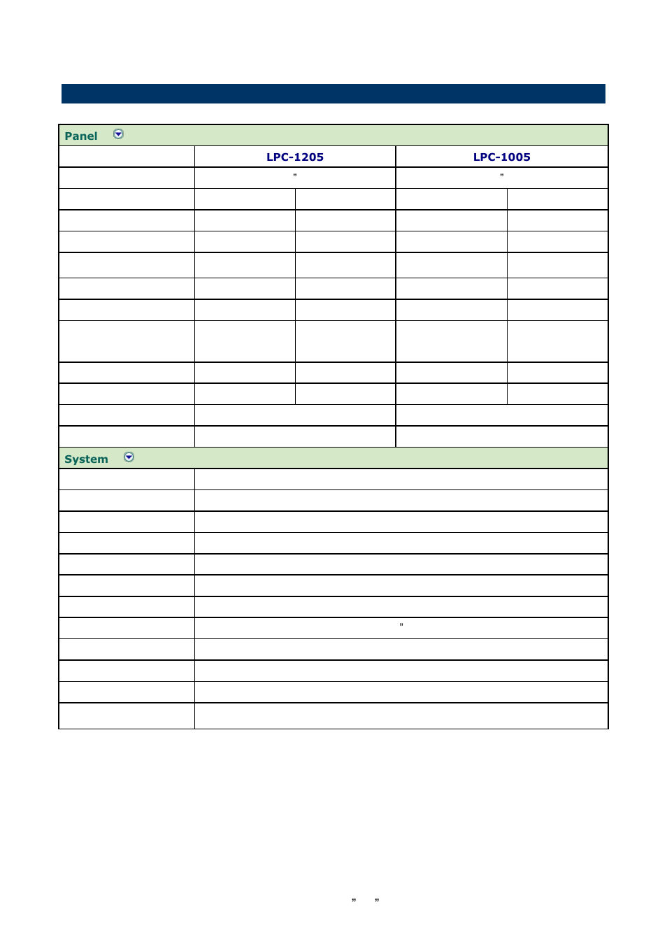 3 system specifications | Avalue LPC-1005 User Manual | Page 3 / 21