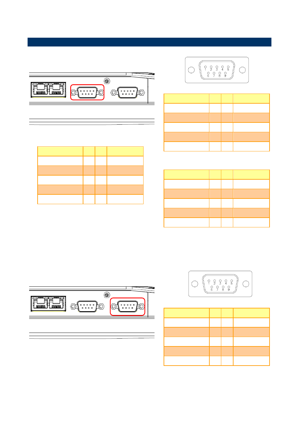 1 arc-1209 connector mapping, Serial port 1 connector (com1), Serial port 2 connector (com2) | Avalue ARC-1209 User Manual | Page 12 / 43