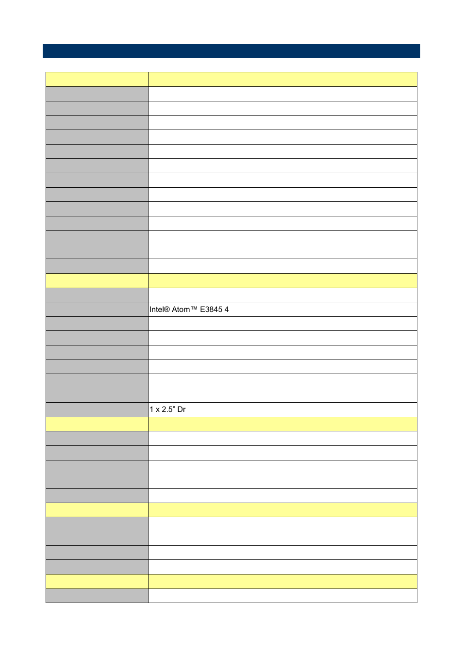 3 system specifications | Avalue ARC-1209 User Manual | Page 6 / 43