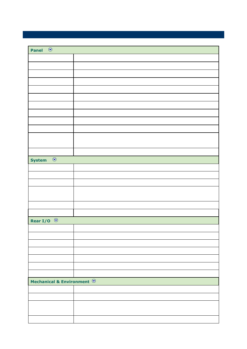 System specifications, 3 system specifications | Avalue LPC-0809 User Manual | Page 5 / 14