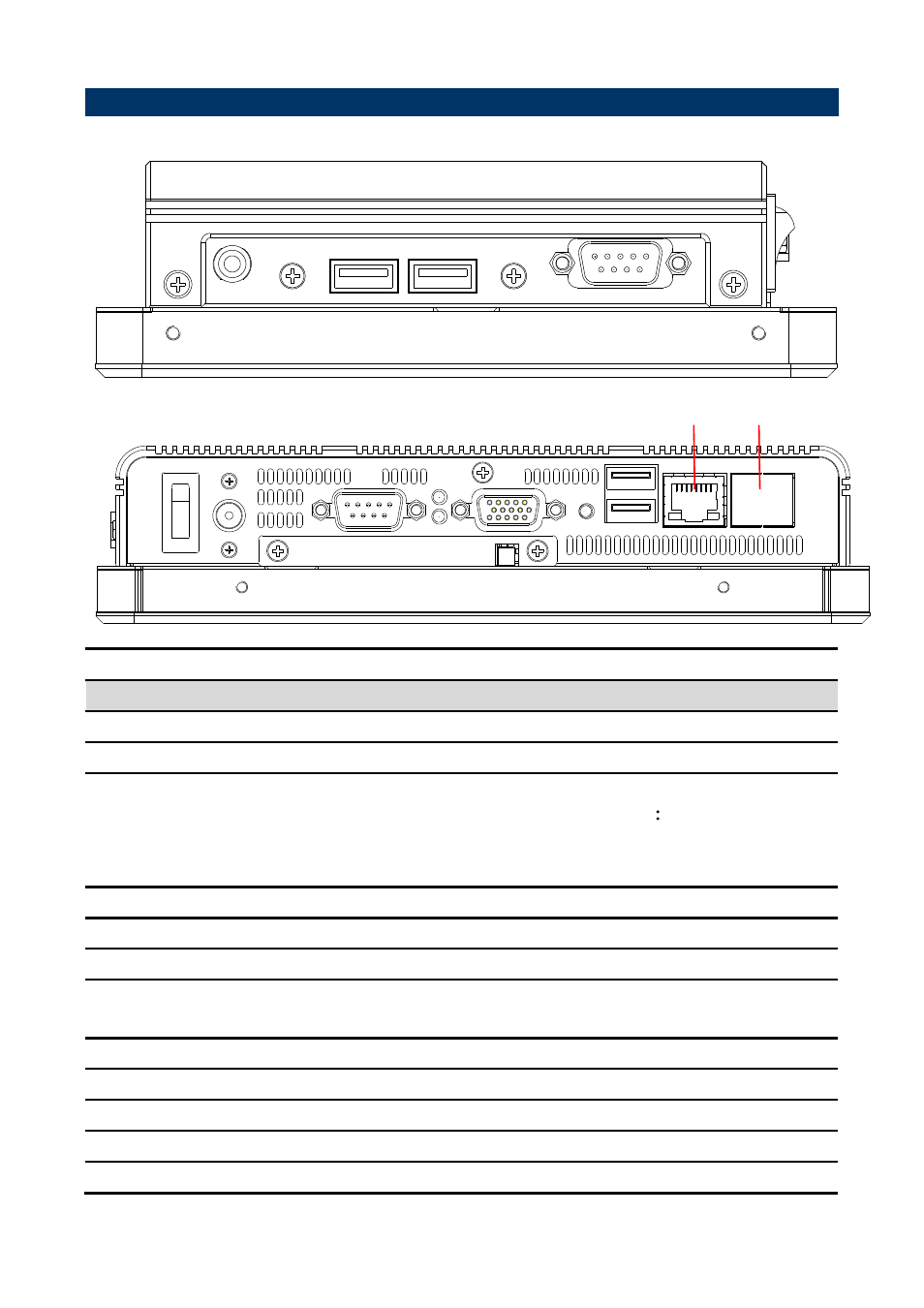 System overview, Right view, Bottom view | 4 system overview, Connectors | Avalue LPC-0805 User Manual | Page 7 / 14