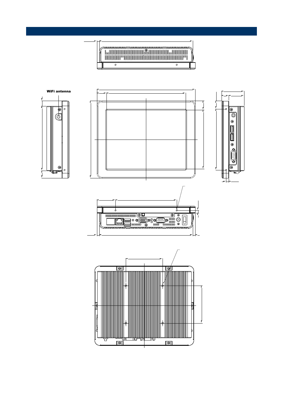 System dimensions, 5 system dimensions, Unit: mm) | Avalue LPC-0805 User Manual | Page 8 / 14