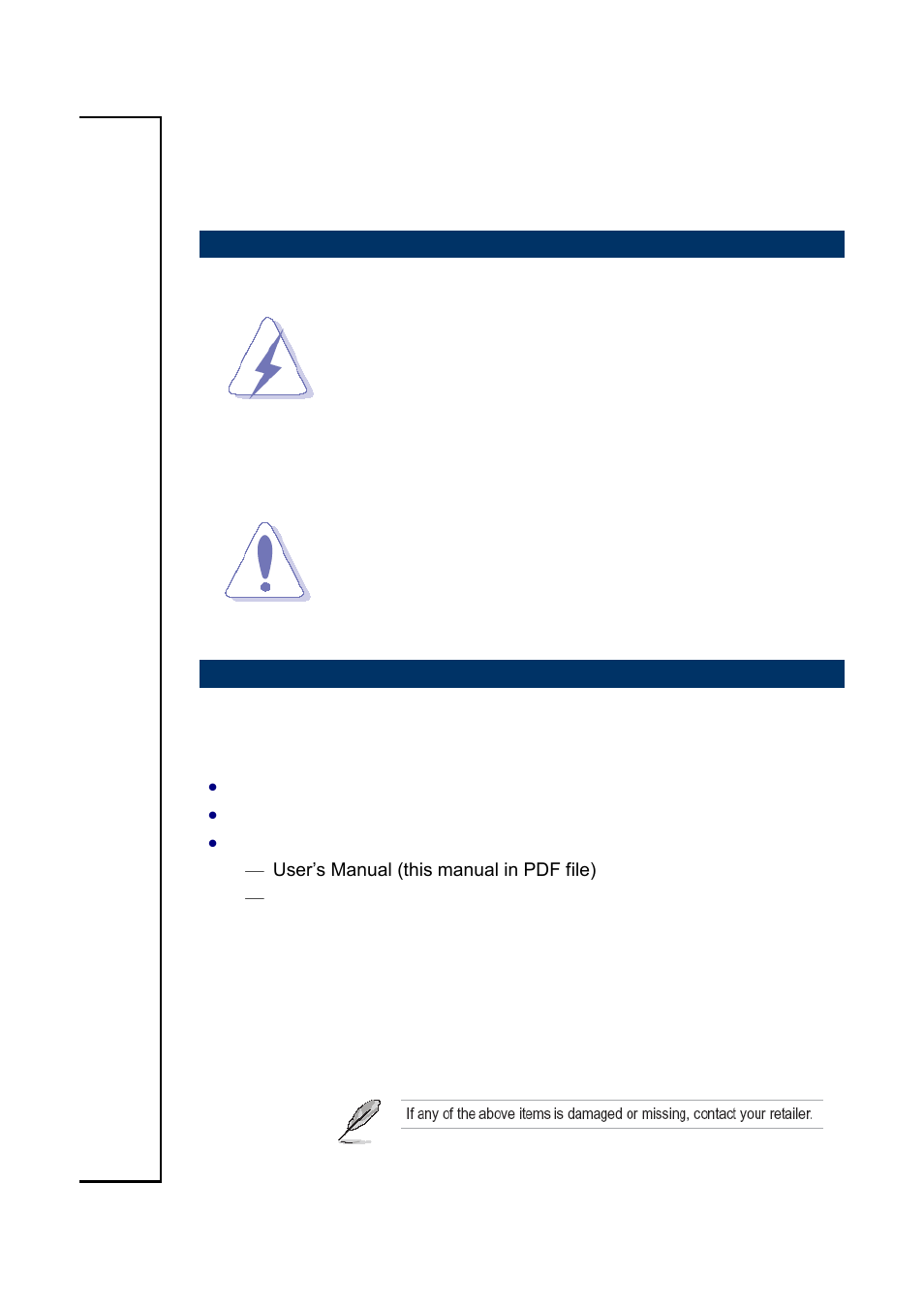 Getting started, Safety precautions, Packing list | Avalue EEV-Q701 User Manual | Page 6 / 28