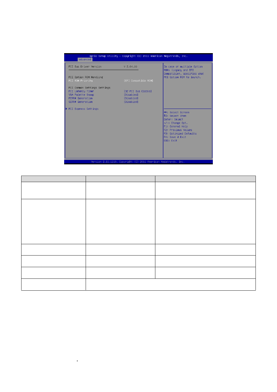 Pci subsystem settings | Avalue EQM-A50M User Manual | Page 20 / 49