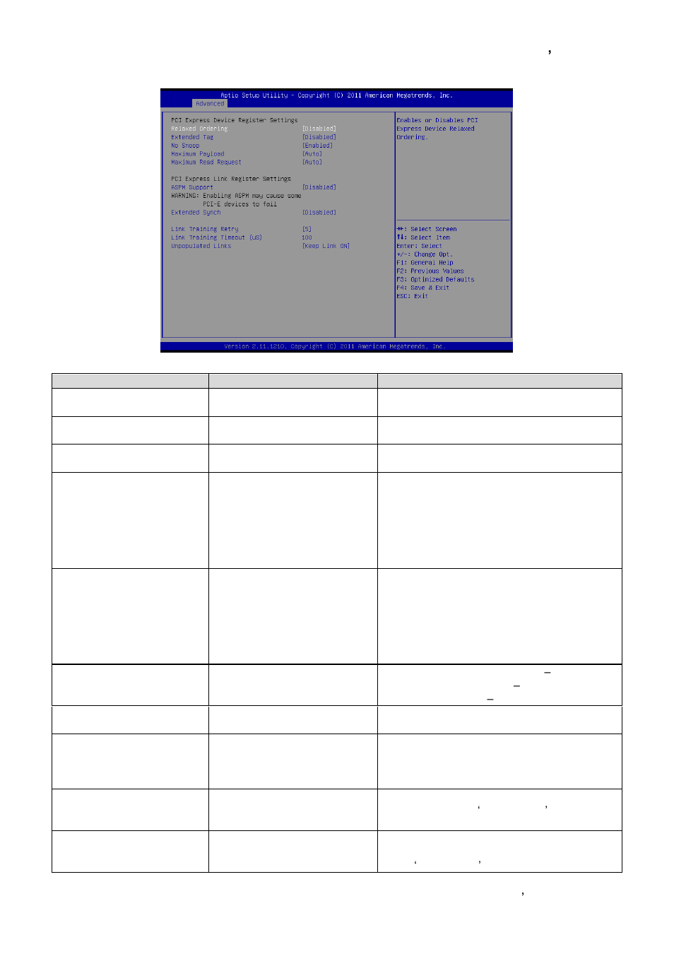 Pci subsystem settings | Avalue EQM-A50M User Manual | Page 21 / 49