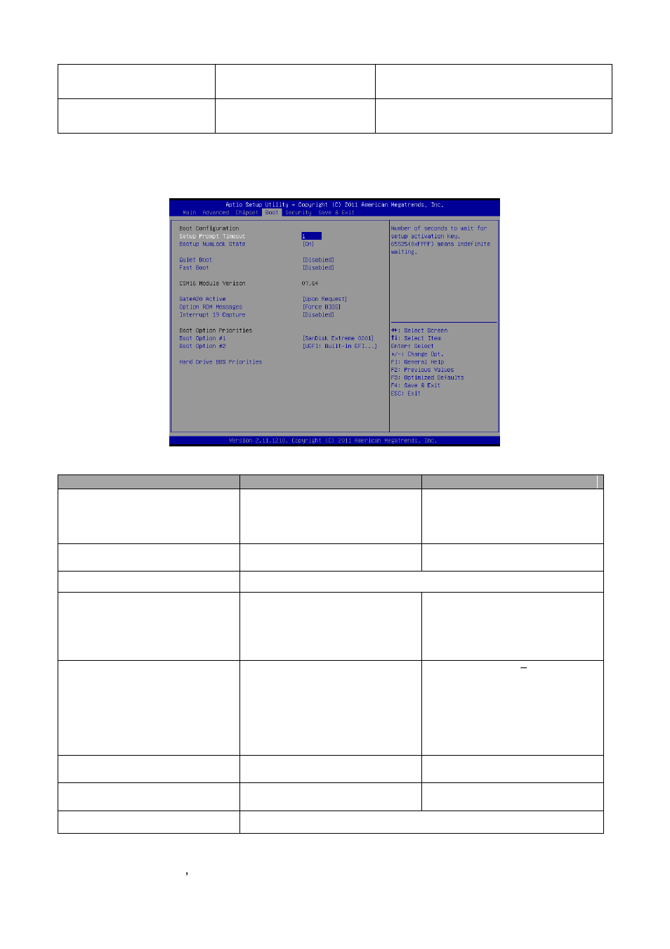 Boot settings | Avalue EQM-A50M User Manual | Page 38 / 49