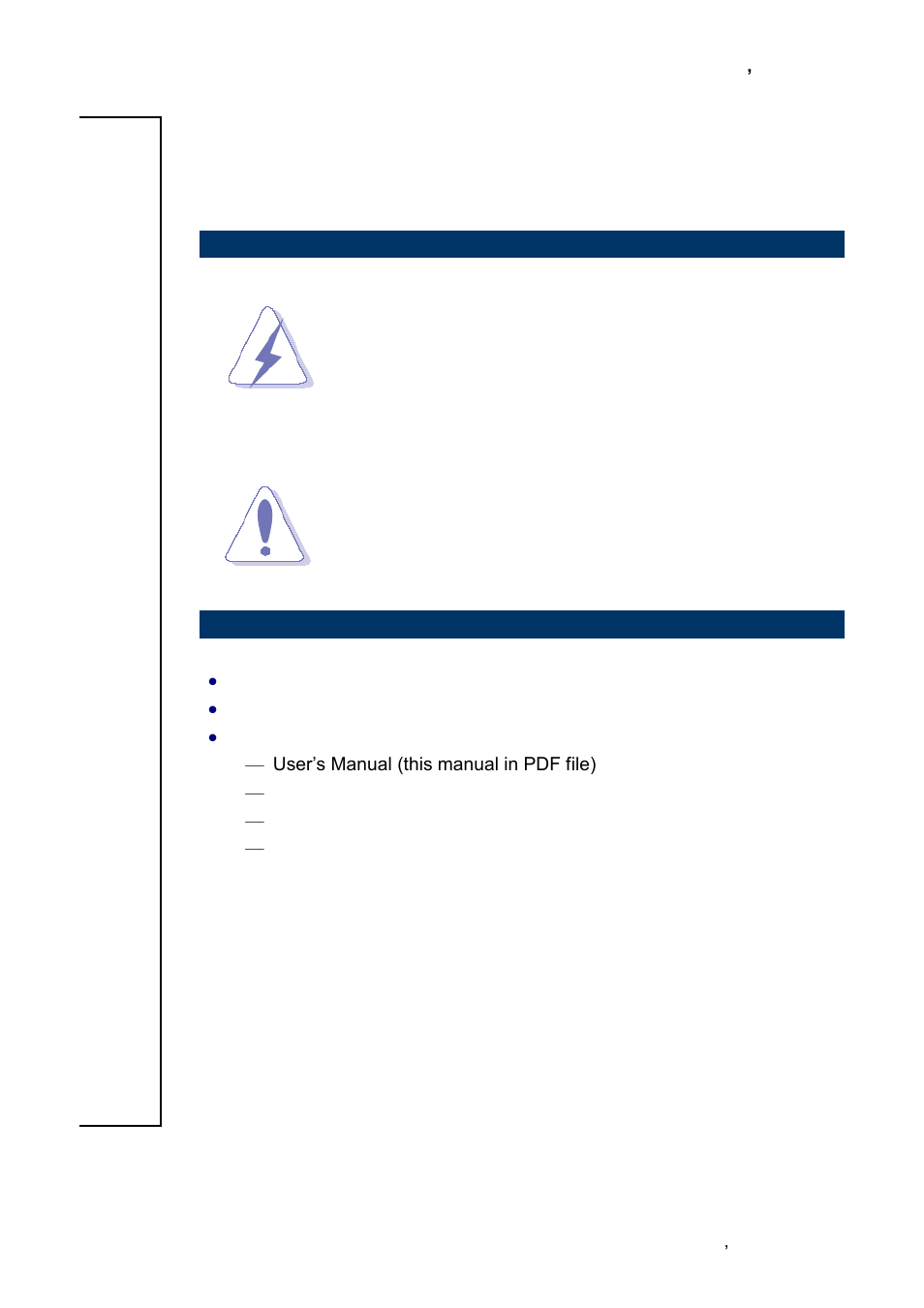 Getting started, Safety precautions | Avalue EQM-CDV User Manual | Page 7 / 59