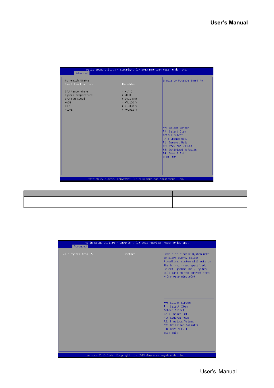 H/w monitor, S5 rtc wake settings | Avalue EQM-BYT User Manual | Page 23 / 53