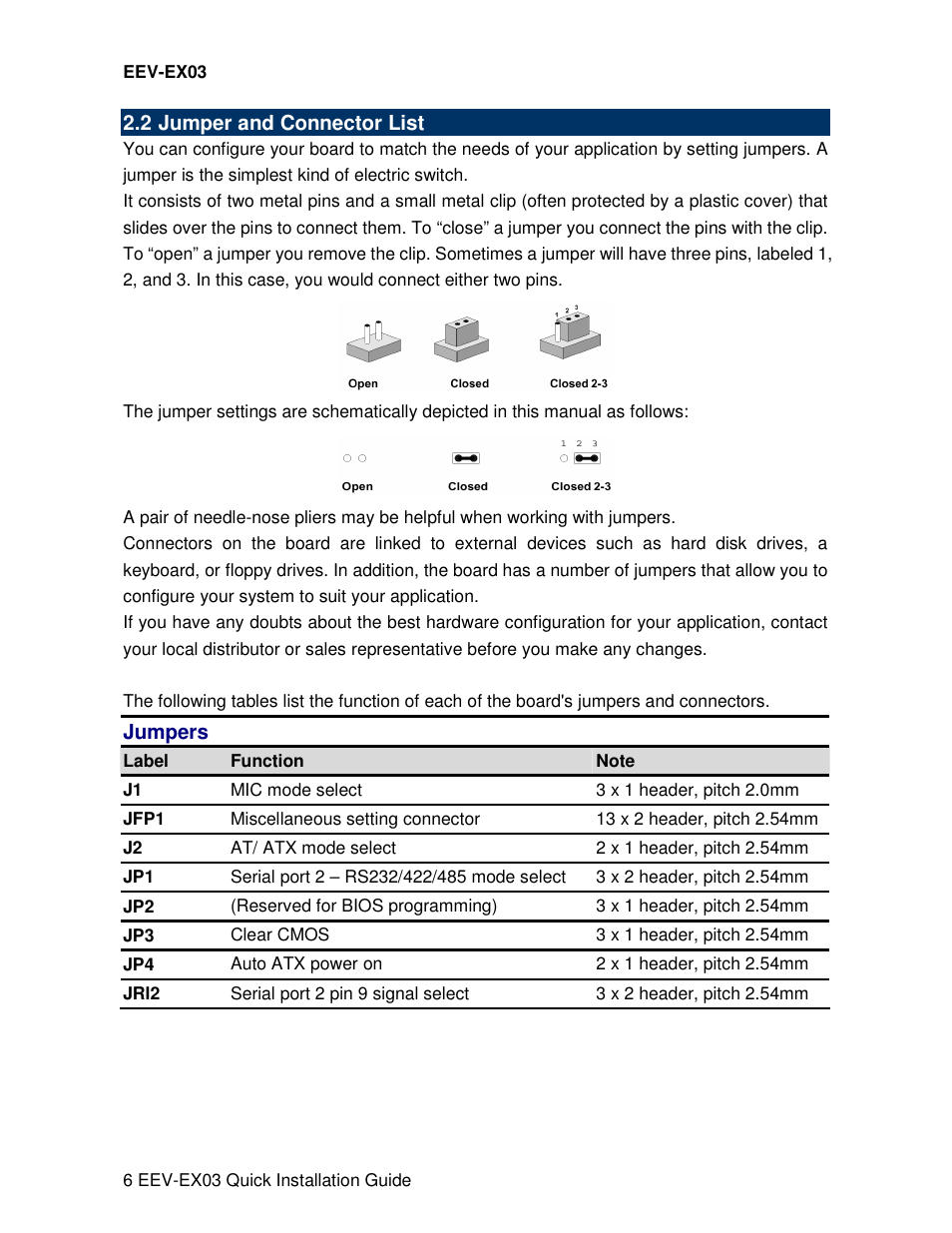 Avalue EEV-EX03 User Manual | Page 6 / 40