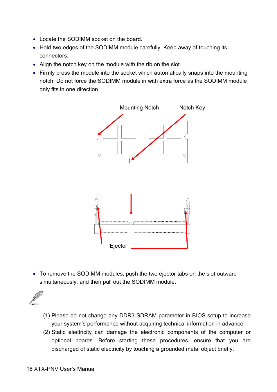 Avalue XTX-PNV User Manual | Page 18 / 67