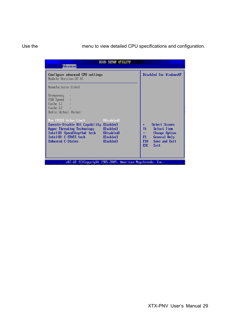 Avalue XTX-PNV User Manual | Page 29 / 67