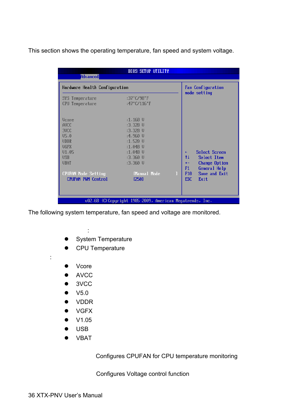 Avalue XTX-PNV User Manual | Page 36 / 67