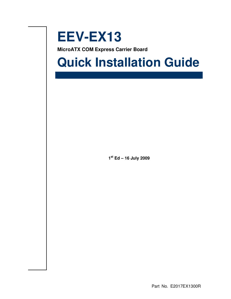 Avalue EEV-EX13 User Manual | 20 pages