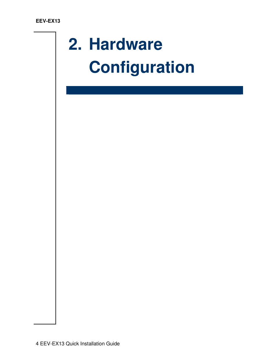 Hardware configuration | Avalue EEV-EX13 User Manual | Page 4 / 20