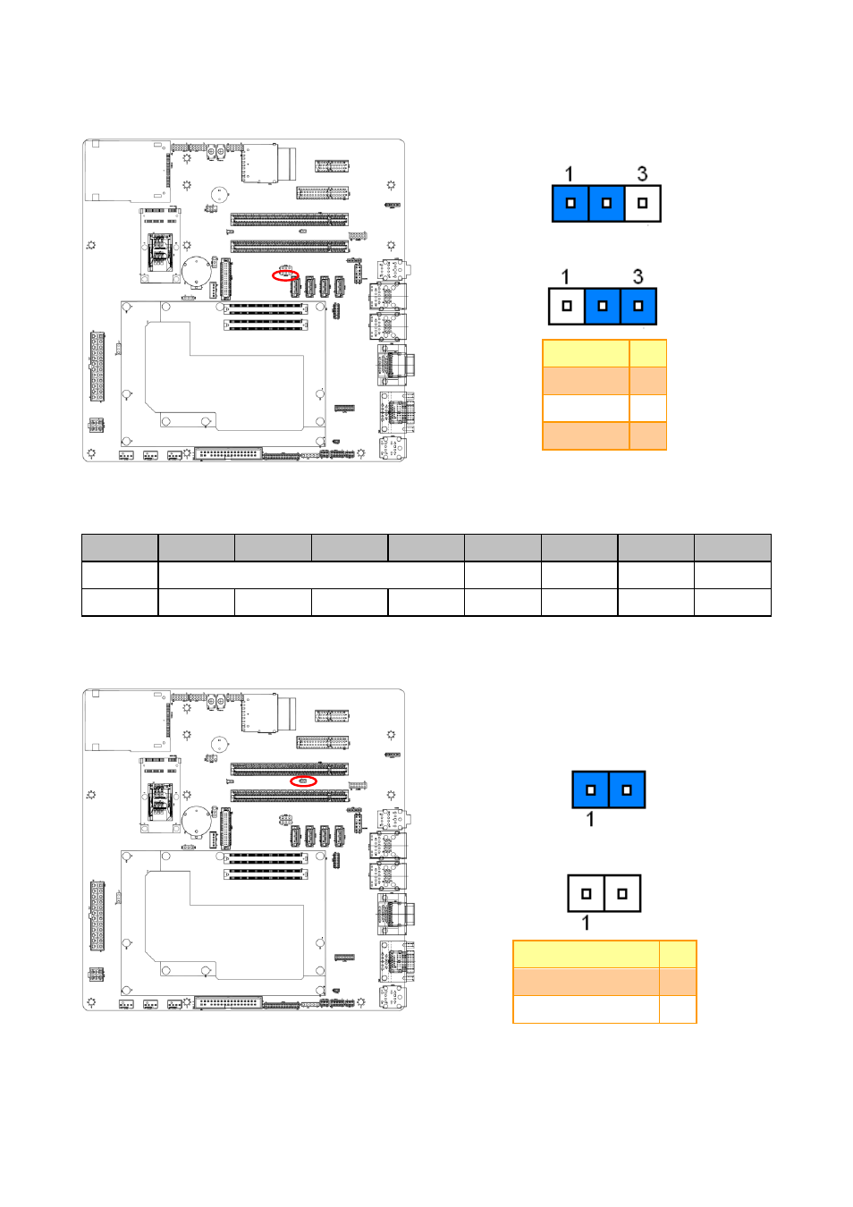 Pcie signal selector (jpcie1), Pcie2 (ddi) signal selector (jhdmi1) | Avalue EEV-EX14 User Manual | Page 11 / 28