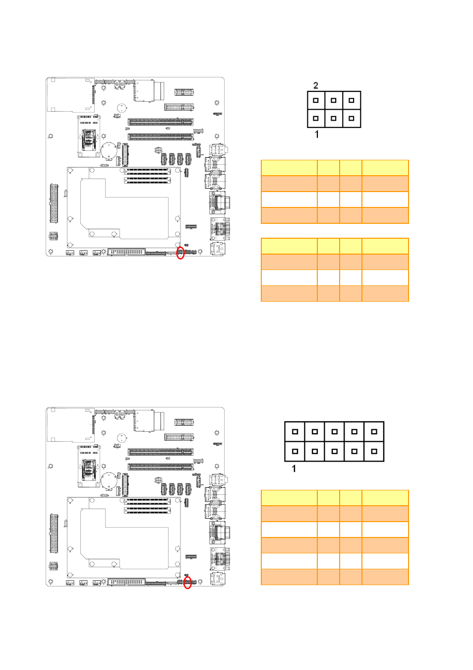 Serial port 2 rs422/485 connector (j422/485), Serial port 2 rs232 connector (jcom2) | Avalue EEV-EX14 User Manual | Page 17 / 28