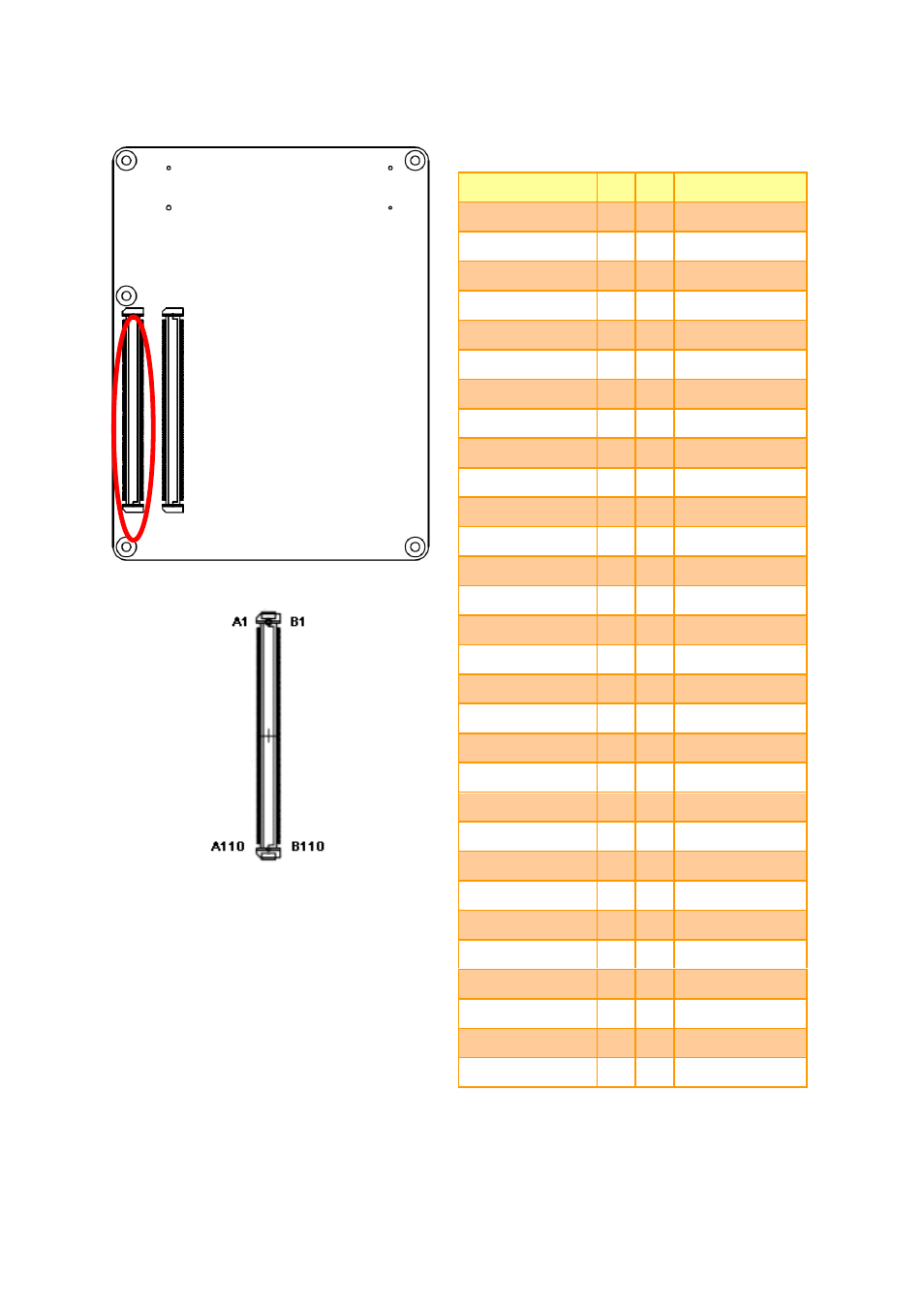 Com express connector 1 (cn1a) | Avalue ESM-A50M User Manual | Page 22 / 92