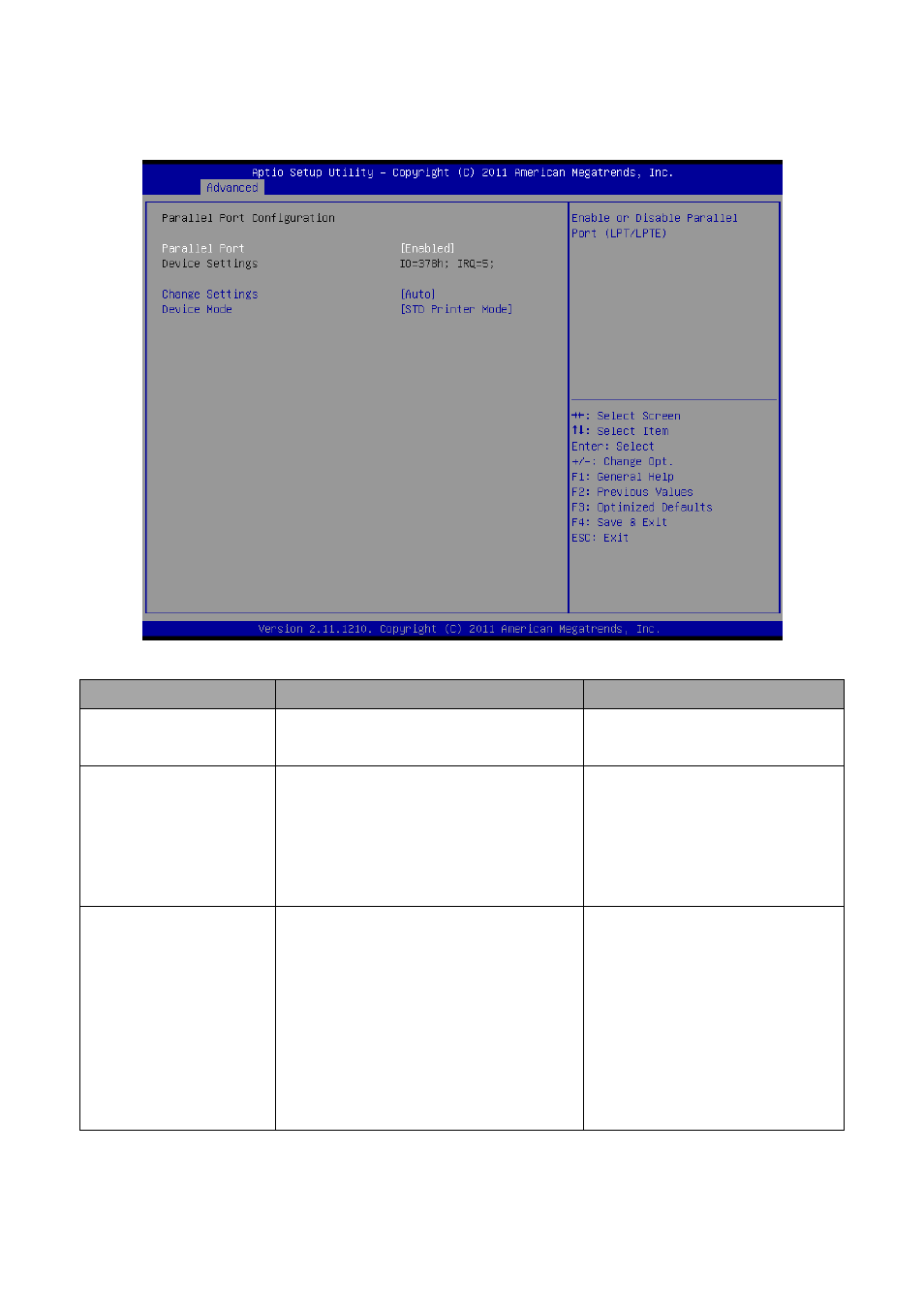 4 parallel port configuration | Avalue ESM-A50M User Manual | Page 61 / 92