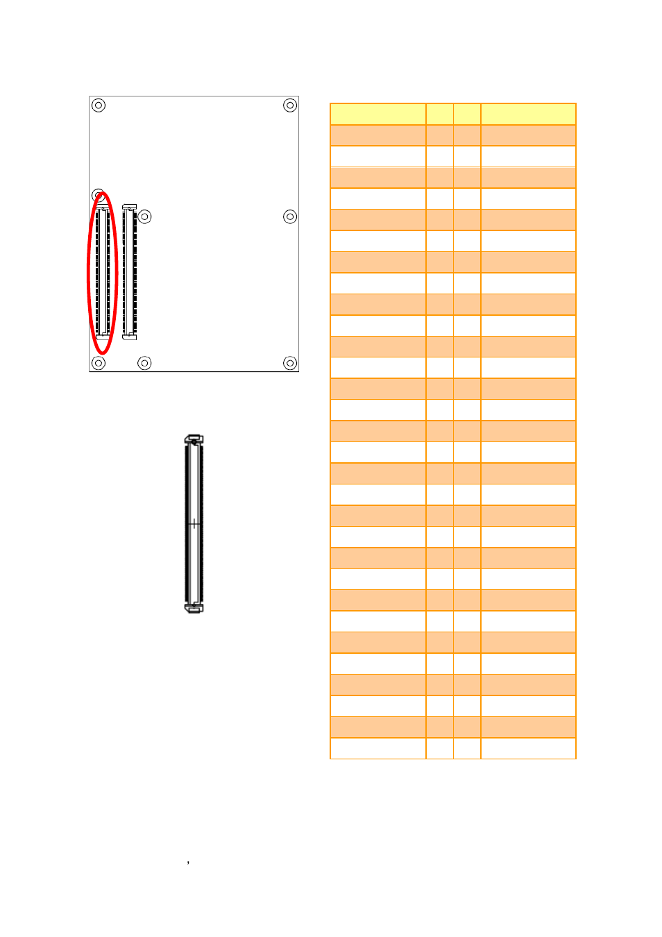 Com express connector 1 (cn2a) | Avalue ESM-QM57 User Manual | Page 22 / 83
