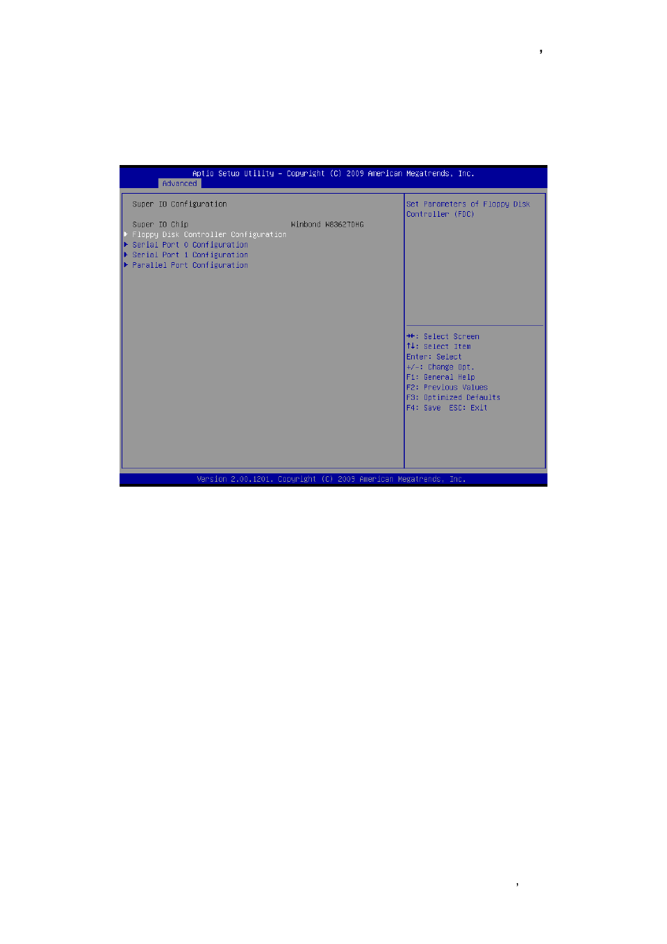 Super io configuration | Avalue ESM-QM57 User Manual | Page 57 / 83