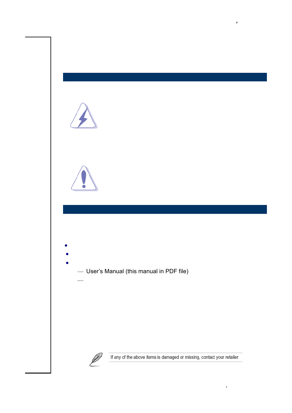 Getting started, Safety precautions, Packing list | Avalue ESM-QM57 User Manual | Page 9 / 83