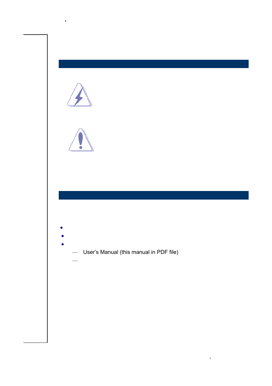 Getting started, 1 safety precautions, 2 packing list | Avalue ESM-CDV User Manual | Page 7 / 76