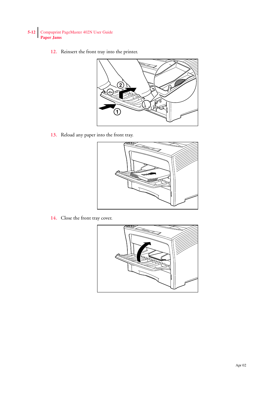 CPG PageMaster 402N User Manual | Page 100 / 216