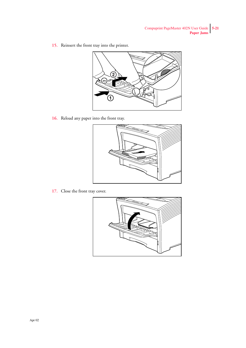 CPG PageMaster 402N User Manual | Page 109 / 216