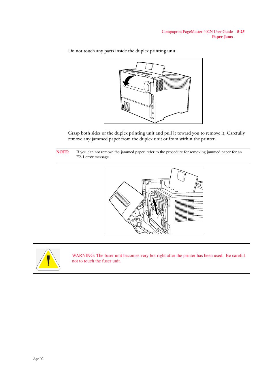 CPG PageMaster 402N User Manual | Page 113 / 216