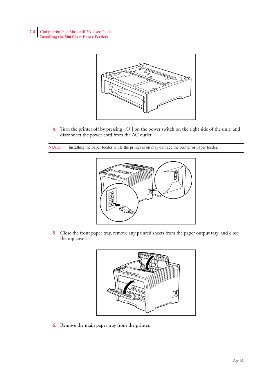 CPG PageMaster 402N User Manual | Page 148 / 216