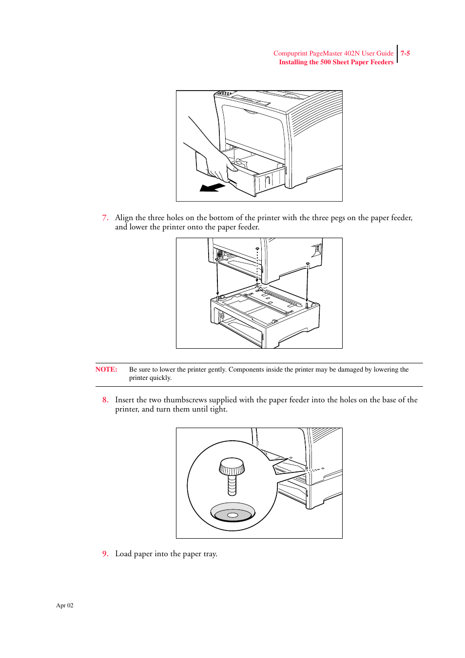 CPG PageMaster 402N User Manual | Page 149 / 216