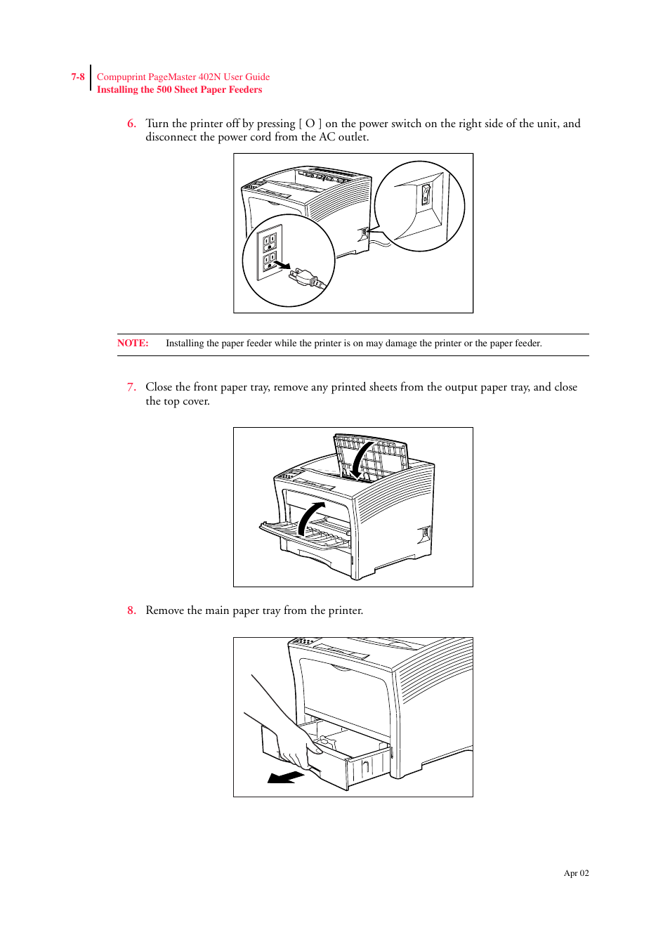 CPG PageMaster 402N User Manual | Page 152 / 216