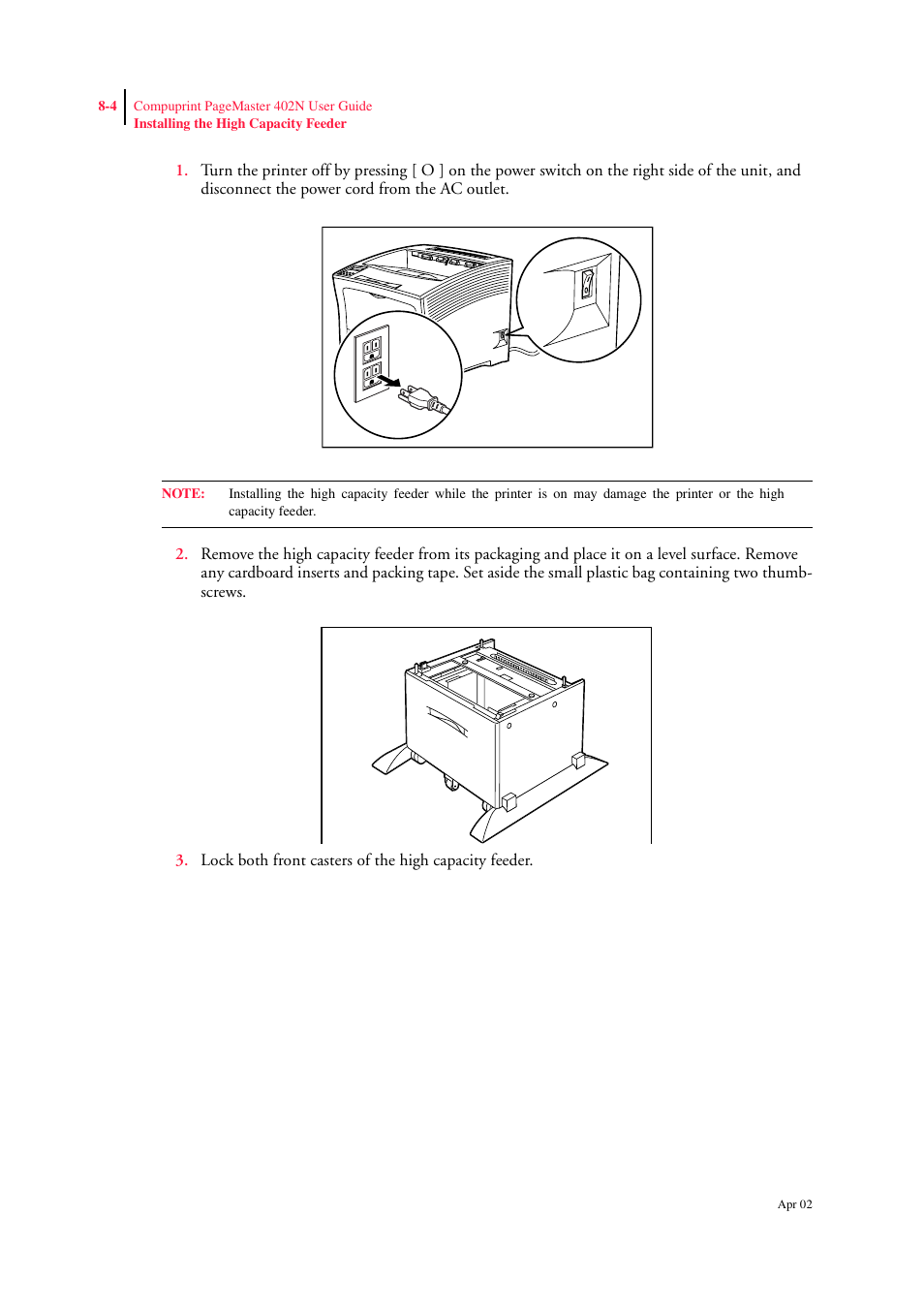 CPG PageMaster 402N User Manual | Page 178 / 216