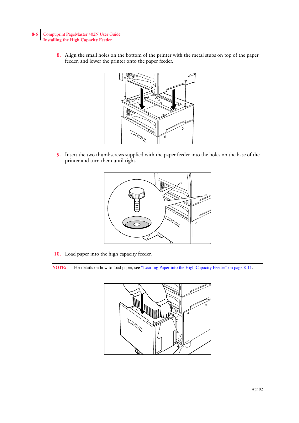 CPG PageMaster 402N User Manual | Page 180 / 216