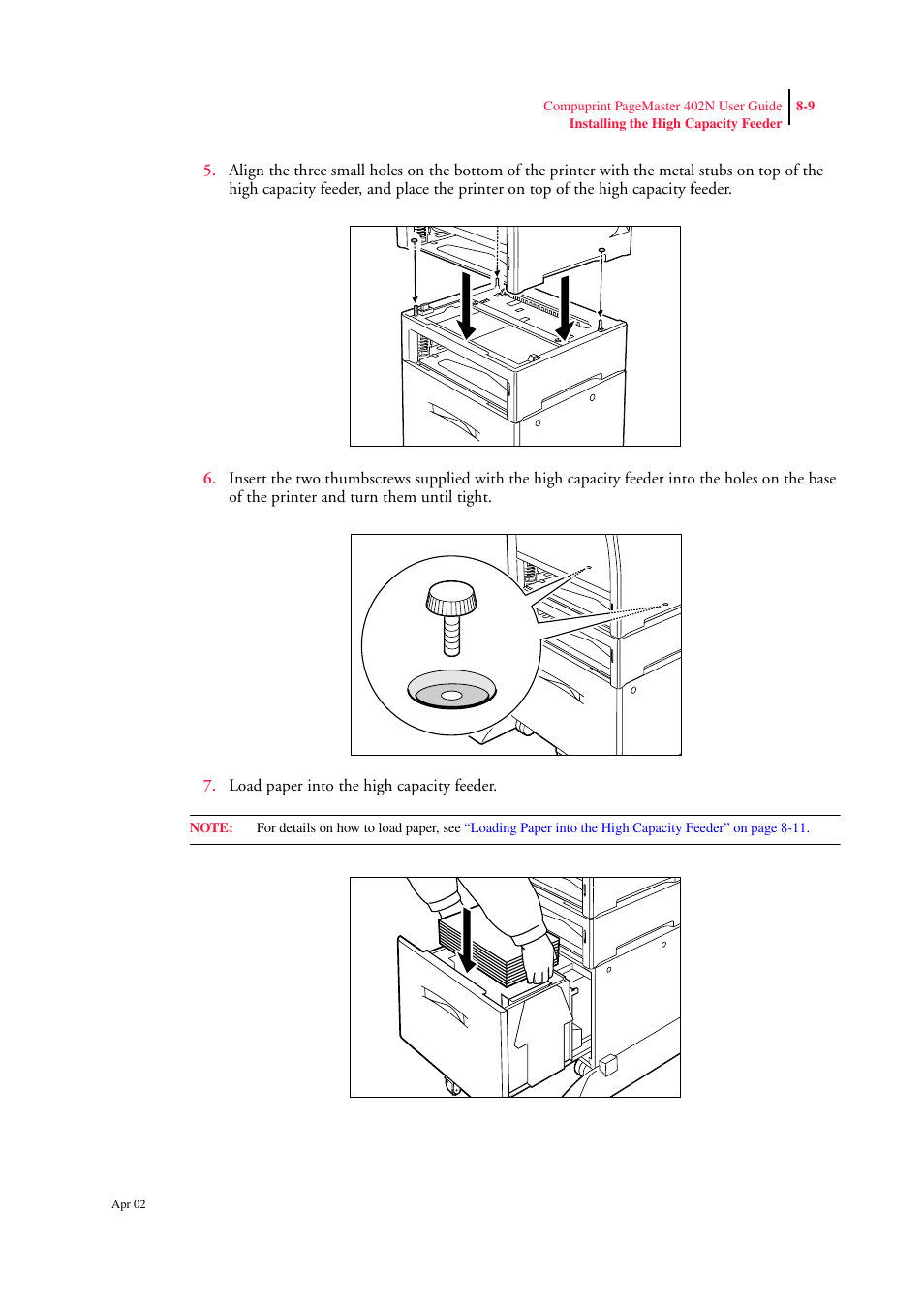 CPG PageMaster 402N User Manual | Page 183 / 216