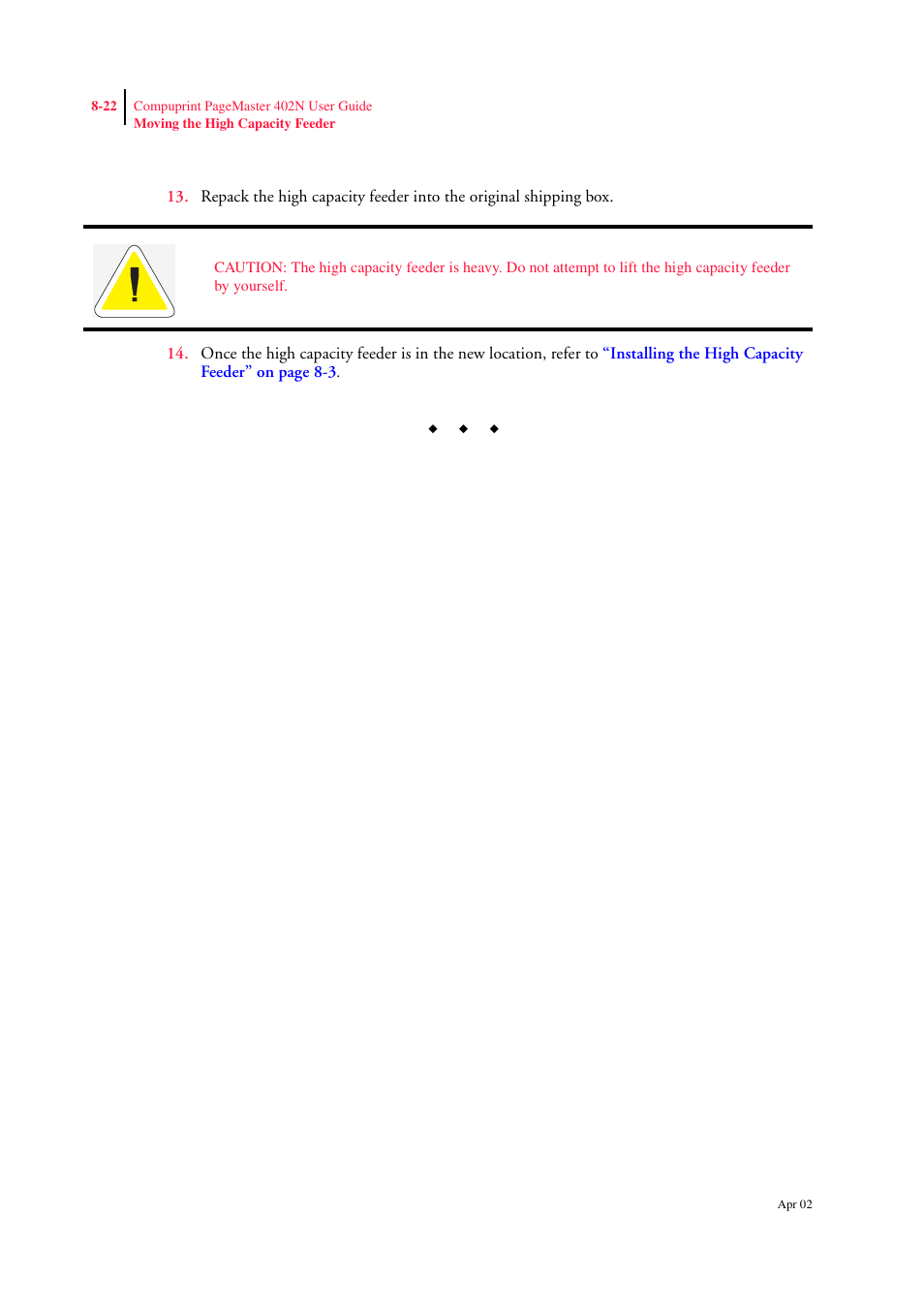 CPG PageMaster 402N User Manual | Page 196 / 216