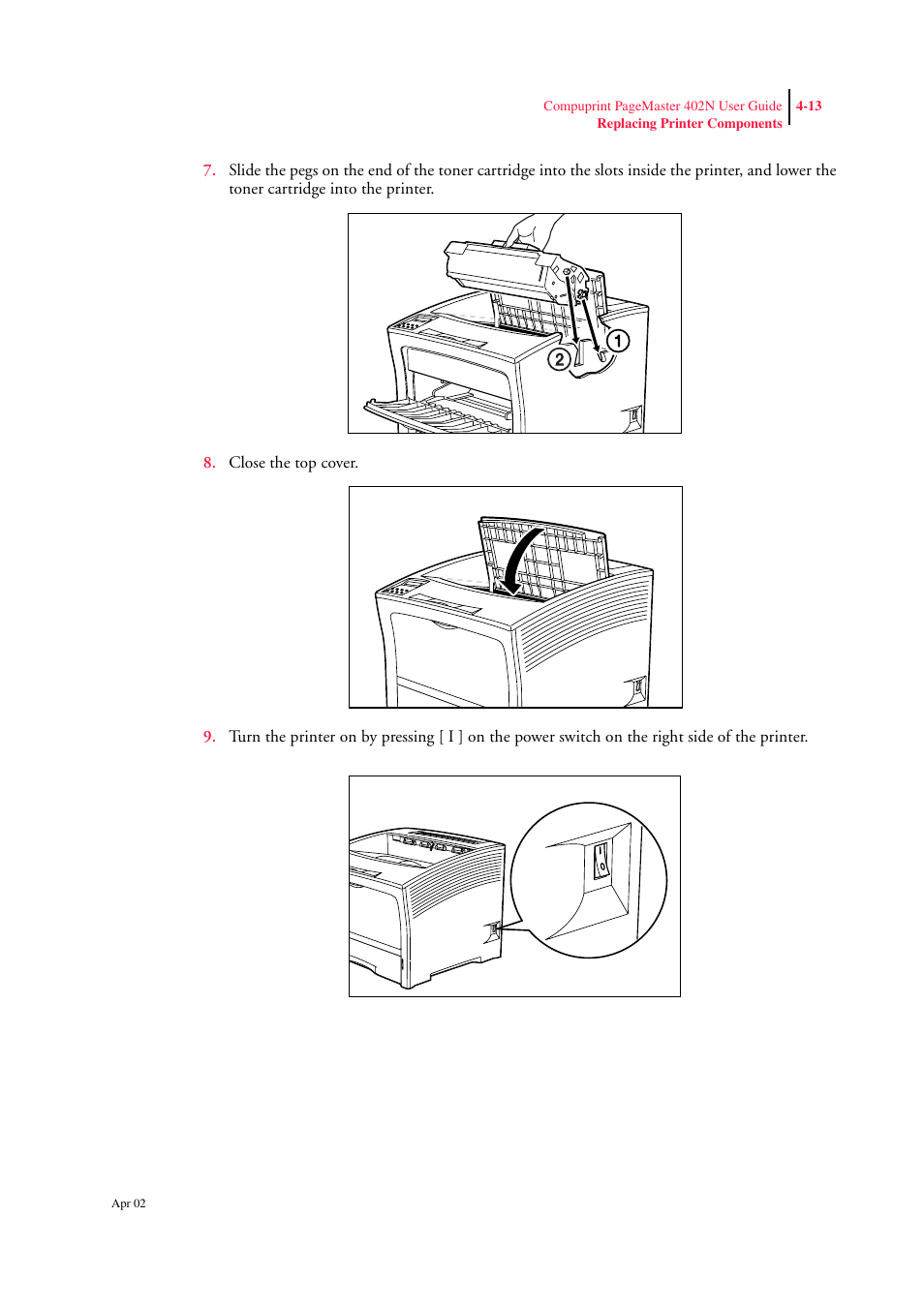 CPG PageMaster 402N User Manual | Page 73 / 216