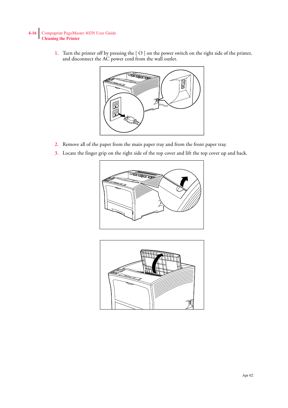 CPG PageMaster 402N User Manual | Page 76 / 216