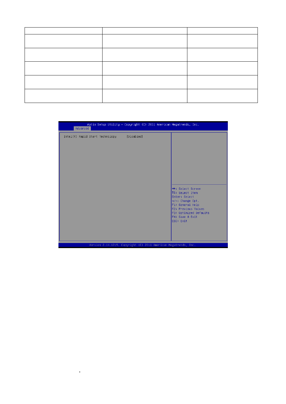 Intel® rapid start technology | Avalue ESM-QM77 User Manual | Page 46 / 85