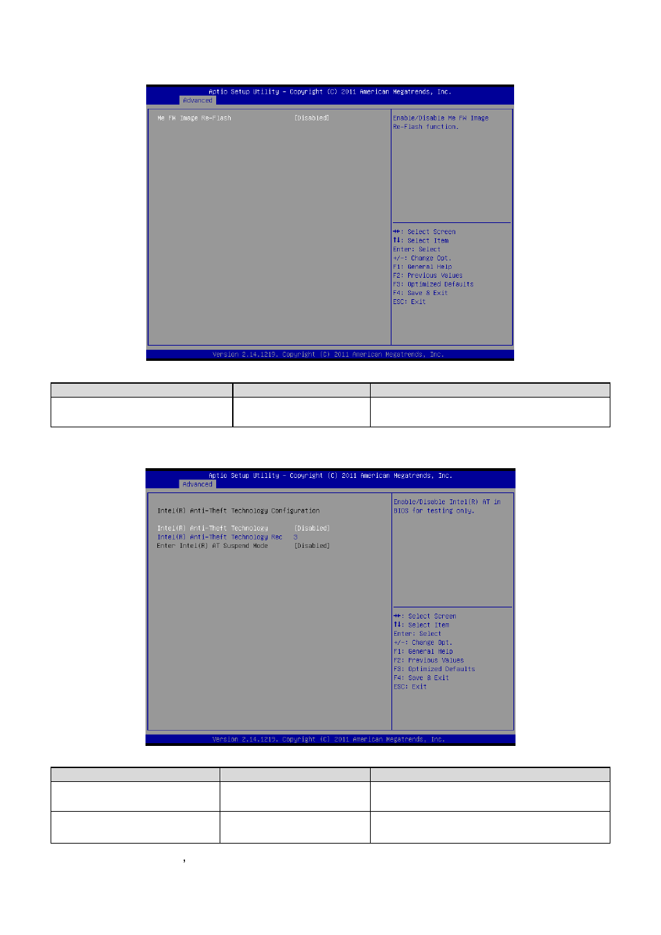 1 firmware update configuration, Intel® anti- theft technology configuration | Avalue ESM-QM77 User Manual | Page 48 / 85