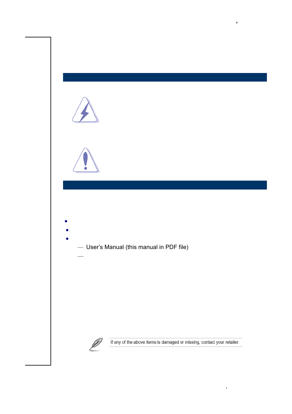 Getting started, Safety precautions, Packing list | Avalue ESM-QM77 User Manual | Page 7 / 85