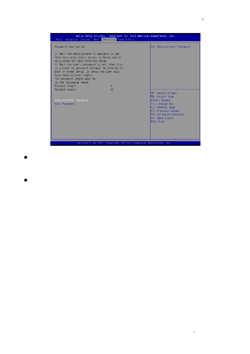 Security | Avalue ESM-QM77 User Manual | Page 71 / 85