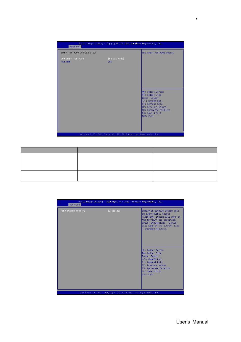 Smart fan mode configuration, S5 rtc wake settings | Avalue ESM-BYT User Manual | Page 45 / 76
