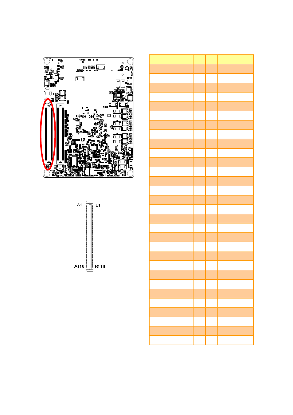 Com express connector 1 (cn1a) | Avalue ESM-QM87 User Manual | Page 20 / 82