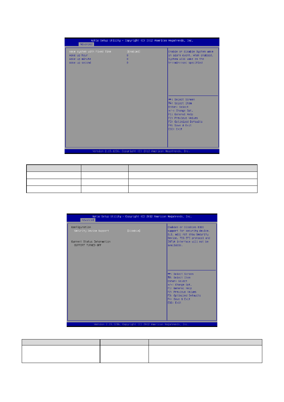 Wake system with fixed time, Trusted computing | Avalue ESM-QM87 User Manual | Page 44 / 82