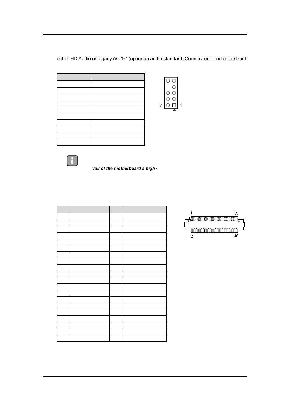 Internal audio connector (fpaud1), Lvds connector (jlvds), 7 internal audio connector (fpaud1) | 8 lvds connector (jlvds) | Axiomtek MANO861 User Manual | Page 22 / 72