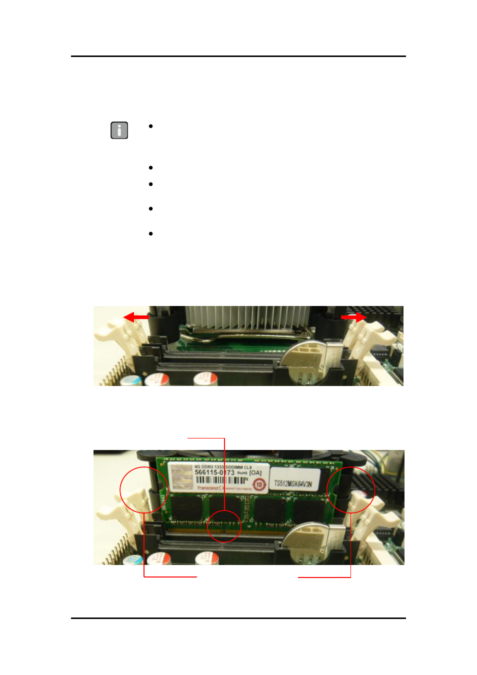 Memory configurations, Installing a so-dimm, 3 installing a so-dimm | Axiomtek MANO861 User Manual | Page 33 / 72
