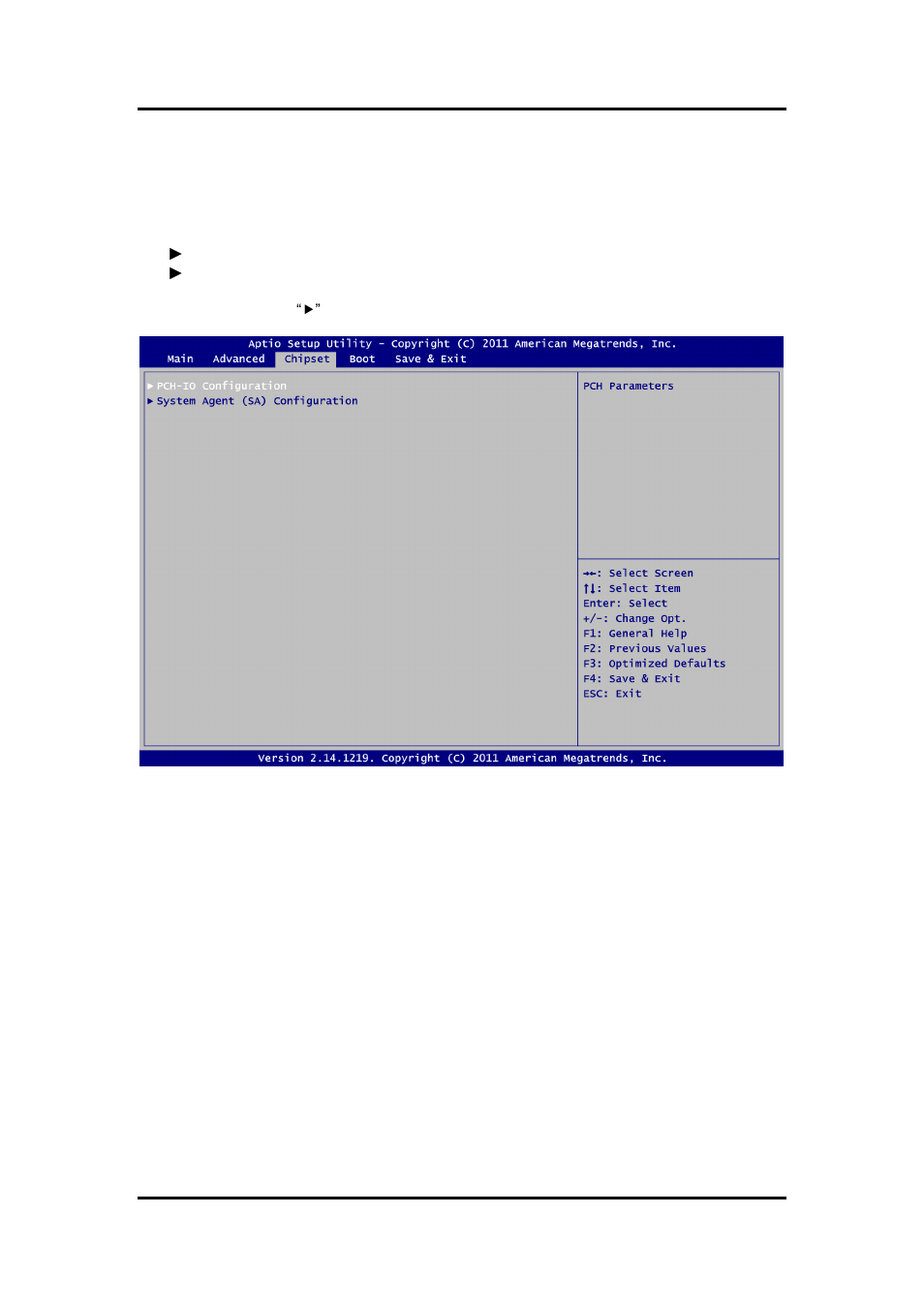 Chipset menu, 5 chipset menu | Axiomtek MANO861 User Manual | Page 59 / 72