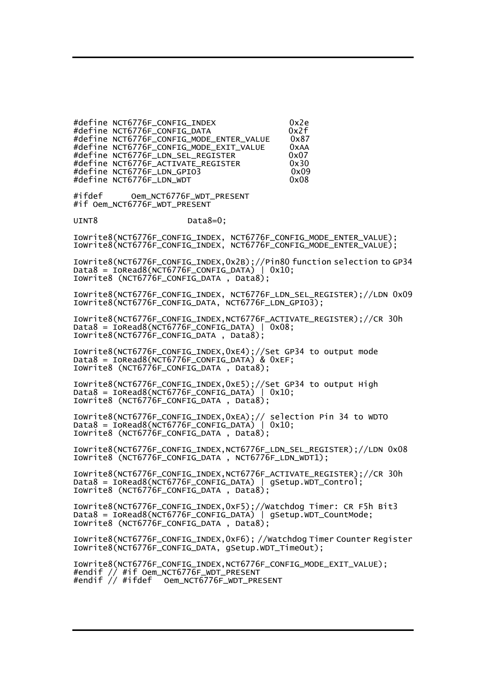Sample program | Axiomtek MANO861 User Manual | Page 70 / 72
