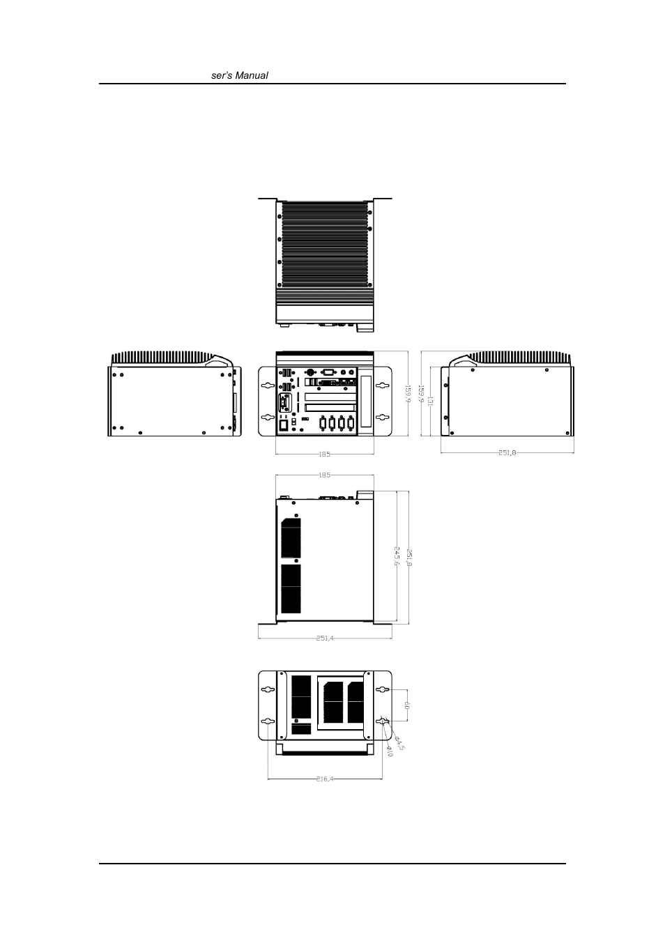 Dimensions, 3 dimensions | Axiomtek IPC932-230-FL-ECM User Manual | Page 12 / 54